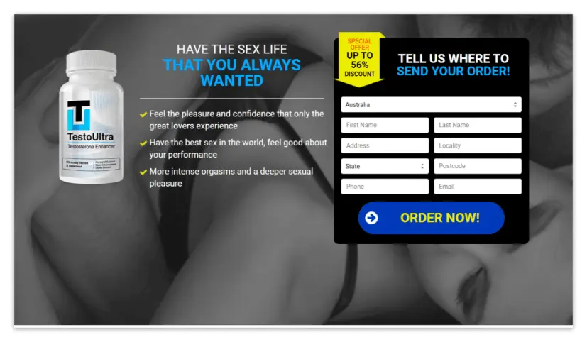TestoUltra Secure Checkout Page
